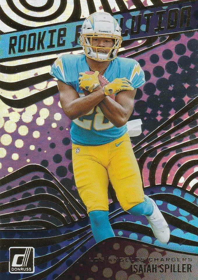 ISAIAH SPILLER 2022 DONRUSS ROOKIE REVOLUTION CARD 15 LOS ANGELES CHARGERS - Image 1 of 1