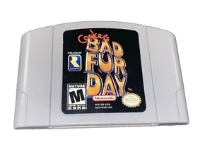 Conker's Bad Fur Day - Nintendo 64 (N64) Authentic MINTY w/ BLOCKBUSTER STICKER - Picture 1 of 7