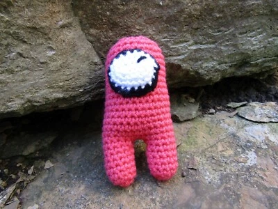 Personagens Crew Mate. Personagens de videogame em crochê. Bonecas de personagens de brinquedos para jogadores - Imagem 1 de 4