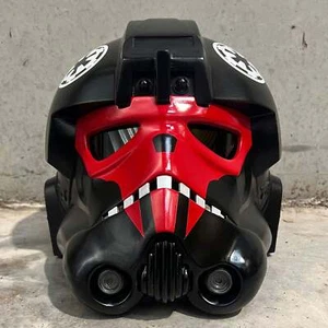 Star Wars TIE Caza Piloto Calavera Roja Casco Jedi Juegos con disfraces Imperio SITH Películas Años 80 - Imagen 1 de 4