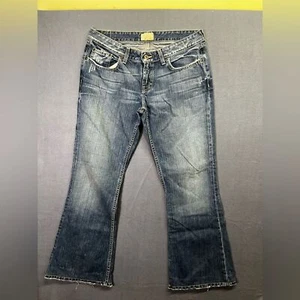 BKE Denim Star 90s Y2K Bootcut Jeans Womens 31 waist blue Retro Vintage 1562 - Picture 1 of 11