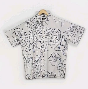Reyn Spooner Shirt Mens XXL White Blue Floral Hawaiian Aloha Button Up - Picture 1 of 18