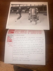 1980 Lake Placid Olympics Official Coca-Cola Photograph Star Wars Starbuck Kobot - Picture 1 of 8