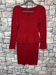 COMMA STRICK KLEID ROT 36 Neuwertig 22F133 - Bild 1 von 12