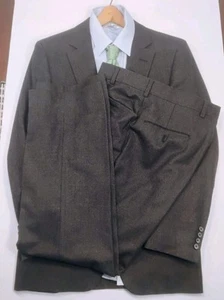Hart Schaffner Marx 42L 37x30 anthrazitgrau 100 % Wolle hergestellt in den USA Herrenanzug Vintage - Bild 1 von 15