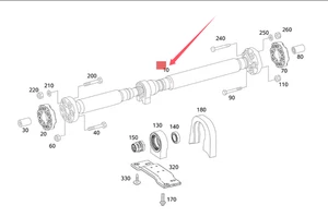 W222 for MERCEDES-BENZ s320 Drive Shaft A2224100403 - Picture 1 of 2