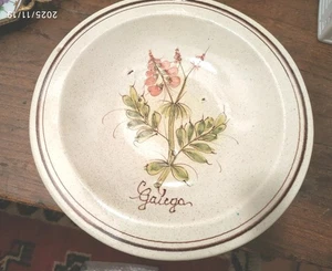 PIATTO XPARETE VINTAGE CERAMICA DIPINTA A MANO ERBE OFFICIN.MAIOLICA TER RACOTTA - Imagen 1 de 5