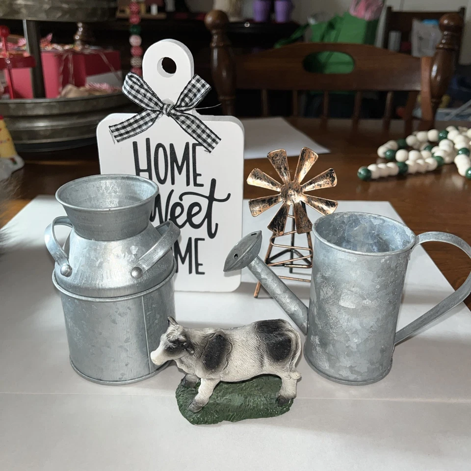 Decoración de nivel de 5 piezas para bandeja de nivel u otra. Decoración de campo decoración de granja Foto 1 de 4