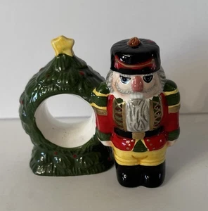 Vtg BLOCK Nutcracker Napkin Ring RED Replacement Whimsy Entertainment Retired - Picture 1 of 5