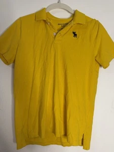 Boys Abercrombie Kids Yellow Polo Size 15/16 - Picture 1 of 4
