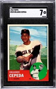 1963 Topps ORLANDO CEPEDA #520 GIANTS CLEAN! VINTAGE HoF SGC 7 Z263 - Picture 1 of 3