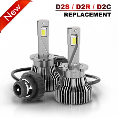 Bombillas de faros LED D2S D2C para Infiniti FX50 2009-2013 haz bajo y alto 6000K Foto 1 de 4