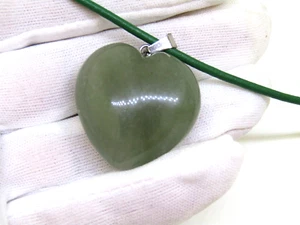 Corazón grande de aventurina verde - colgante - Imagen 1 de 7