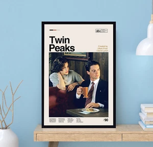 Twin Peaks Poster, Twin Peaks Tv Series Poster, Retro Movie Poster, Minimalist A - Picture 1 of 4