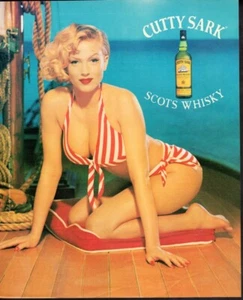 Publicidad impresa vintage Alcohol Cutty Sark Whisky Brezo Bikini pinup 00 - Imagen 1 de 1