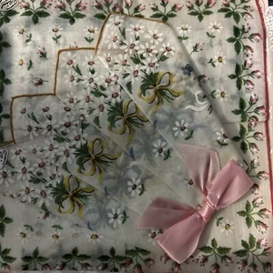 Vintage Lot Of 3 Handkerchiefs By Burmel - Picture 1 of 7