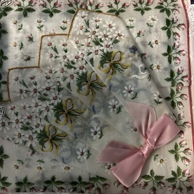 复古 3 件手帕 Burmel 出品  — 第 1/4 张图片