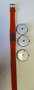 BRACELET MONTRE KLOKERS 01 KLINK 01 CUIR DOUBLE TOUR ORANGE 420 MM NEUF - Foto 1 di 5