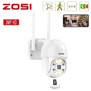 ZOSI 2K Wirelss IP Security Camera Pan-Tilt Zoom AI Detection 2-Way Audio 64GB - Picture 1 of 10