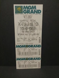 RARO BOLETO DE BOXEO MGM GRAND 1995 MIKE TYSON VS PETER BOLETO COMPLETO McNELEY - Imagen 1 de 8
