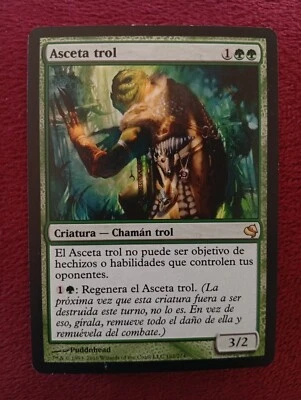 MTG Troll Ascetic (Asceta trol) VERY RARE Spanish MP Salvat-Hachette 2011 WOTC - Image 1 of 4