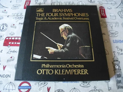 BRAHMS THE FOUR SYMPHONIES PHILHARMONIA ORCHESTRA OTTO KLEMPERER X4 VINYL BOXSET - Image 1 of 4