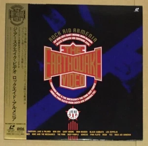 Japan Laserdisc Earthquake Video Iron Meiden Black Sabbath Led Zeppelin W/Obi - Imagen 1 de 2