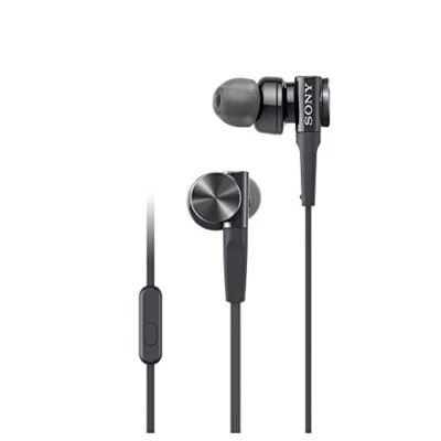 SONY earphone deep bass model MDR-XB75AP B canal type Japan - Image 1 of 4
