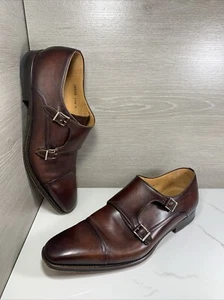 Magnanni Silvio Tabaco Double Monk Strap Braun Größe 11,5 M US (19855) - Bild 1 von 12