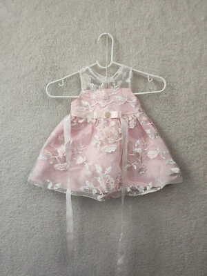 Vestido Niña Ediciones Raras 18M Rosa 100% Poliéster Sin Mangas Bordado Lentejuelas Foto 1 de 4