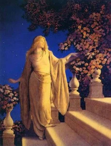 "Cinderella" by Maxfield Parrish - Picture 1 of 1