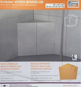 Schluter Kerdi Shower Bench Triangular 16" x 20" NEW - Picture 1 of 3
