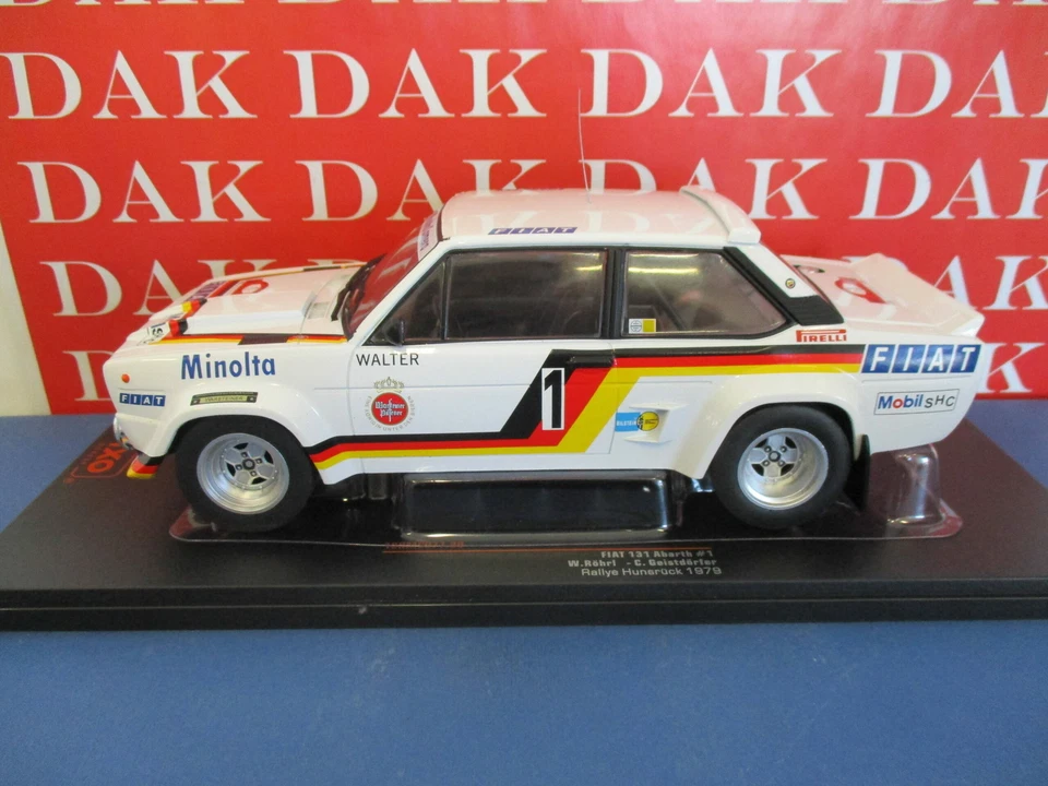 FIAT 131 ABARTH N.1 RALLY HUNSRUCK 1979 ROHRL/GEISTDORFER 1 18 Ixo Model Auto Ra