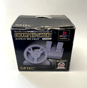 PS1 Optec Cockpit Big Shock Playstation **Read Description** Japanese (NTSC-J) - Picture 1 of 17