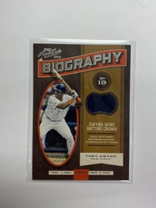 2016 Panini Prime Cuts Biography Tony Gwynn Jersey /99 San Diego Padres