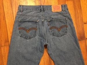Levi's 505 Kids Girls Boys Size 16 Regular Jeans 28W x 27L Straight Leg Preowned - Picture 1 of 12