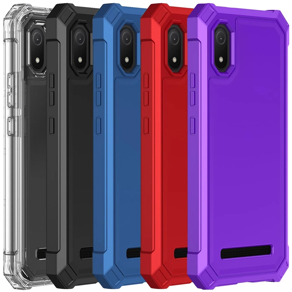 TJS For Cloud Mobile Stratus C8 Case 2 Layer Protection Corners TPU Bumper Cover