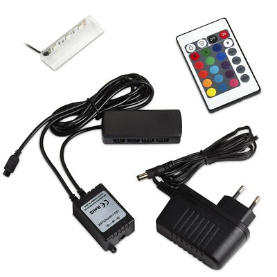 SO-TECH® RGB LED Glasbodenbeleuchtung Glaskantenbeleuchtung Vitrinenbeleuchtung - Bild 1 von 3