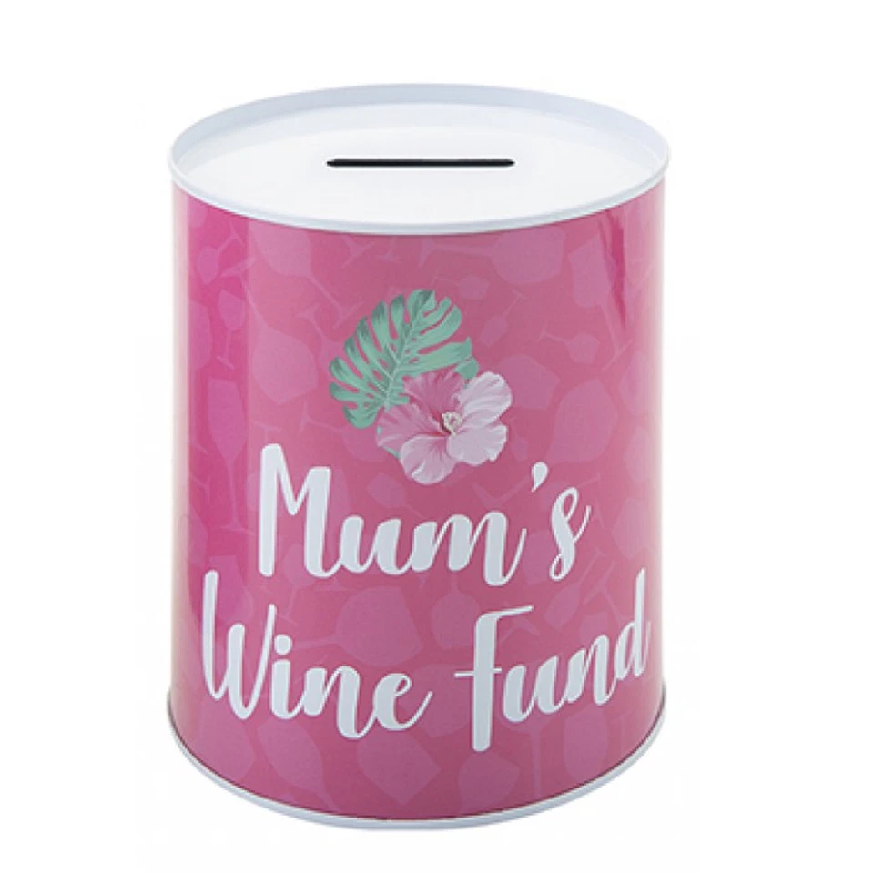 Mum's Wine Fund Metal Money Tin - Mother's Day Gift - Image 1 of 1