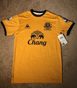 Men’s Le Coq Sportif Soccer Shirt Sport By Pro- Cell Small Yellow - Picture 1 of 5