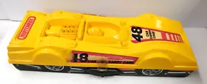 MATCHBOX YELLOW 48 DRAGSTER CAR CARRYING CASE WITH 46 MATCHBOX/HOT WHEEL CARS - Picture 1 of 13
