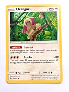 Oranguru 113/149 LP Sun & Moon Base Set 2017 TCG Card ENG Regular Colorless Rare - Picture 1 of 2