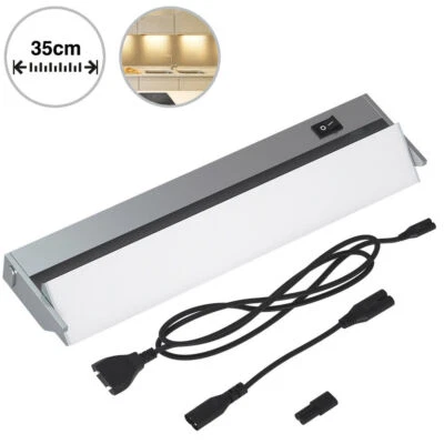 Lampada Luce Sottopensile 35 cm Mobili Cucina Armadio Barra 30 LED in Alluminio - Immagine 1 di 4