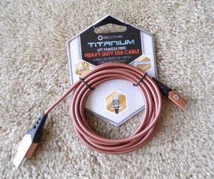 Celltronix Titanium 6ft. Heavy Duty USB To Type-C Charging Cable - red @a14 - Photo 1 sur 6