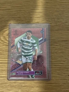 2022 Topps Finest UEFA Matthew O’Riley RC Rose Gold Mini Diamond Refractor /50 - Picture 1 of 2