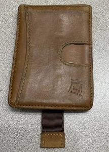 Kings Loot Leder Hybrid Geldbörse Herren hellbraun schmale Fronttasche - Bild 1 von 6