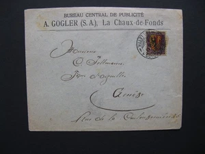 SWITZERLAND, cover 1918, single franking 15 Rp Pro Juventute coat of arms 1918 - Picture 1 of 1