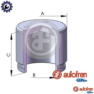 PISTON BRAKE CALIPER D02572 FOR HYUNDAI ACCENT ATOZ/AMICA EXCEL GRAND/i10 i20 - Изображение 1 из 4