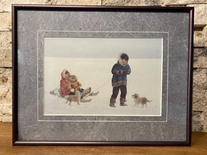 Dorothy Francis "Fun on a Snowy Day" Framed Print - Bild 1 von 6