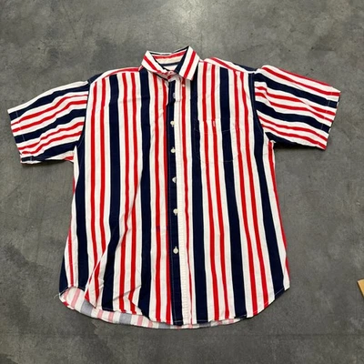 Size M - Cambridge Classics Shirt Mens Multi Striped Button Down Ships Fast! - Image 1 of 4